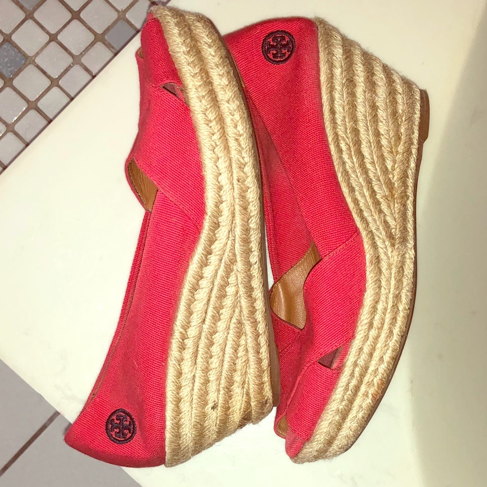 Tory Burch Red Espadrilles